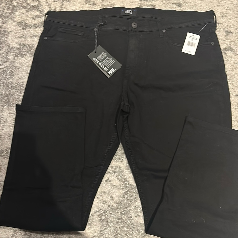 Paige Black Denim Size 40 New